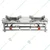 Premium Quality 30x12x10 inch Table Top 2 Burner Stainless Steel Gas Stove for Cooking Purposes