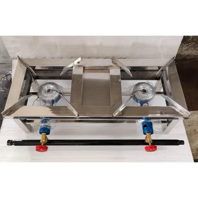 Premium Quality 10x24 Inch Stove Chulha with 2 Burner for Cooking Purposes