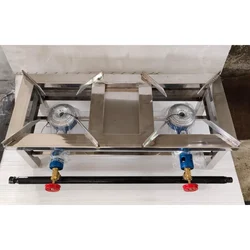 Premium Quality 10x24 Inch Stove Chulha with 2 Burner for Cooking Purposes