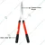 DAP 8220 Straight Telescopic Hedge Shear for Gardening/Grass Cutter/Hedge Cutters/Garden Scissors