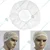 100 pcs, Disposable White Stretchable Hair Cover Caps For Multipurpose Usage