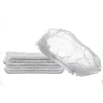 100 pcs, Disposable White Stretchable Hair Cover Caps For Multipurpose Usage
