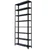 Alija 18 Gauge 30D x 120W x 300H Cm 8 Shelves Multipurpose Storage Rack With Accessories (Color-Black)