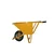 Heavy Duty 160 kg Load Capacity Powder coated Mild Steel Wheel Barrow 
