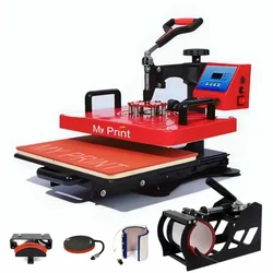 MY PRINT Heat Press 5 in 1 Digital Multi Functional Sublimation Machine 12x15 Inch (Drawer 5IN1 2024 Model)