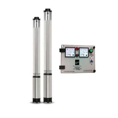 Kirloskar 2HP 10 Stages 4 inch 1Phase Water Filled Submersible Pump With CP, 210ft Head- 1 Year Warranty (KS4HF-2010 CP)