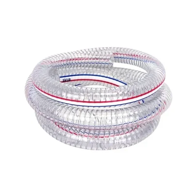 Premium Quality 0.75 Inch(20 mm) PVC Steel Wire Suction Pipe Hose 50 Meter