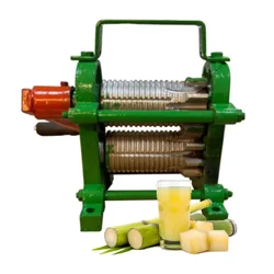 Domestic Hand Operated Mini Sugarcane Juice Machine With Double Cast Iron Rollers