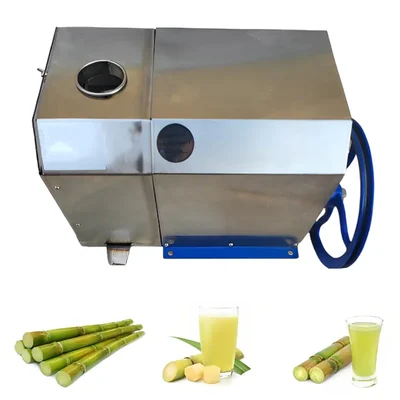 Commercial Manual Sugarcane Juicer Machine, Stainless Steel Body