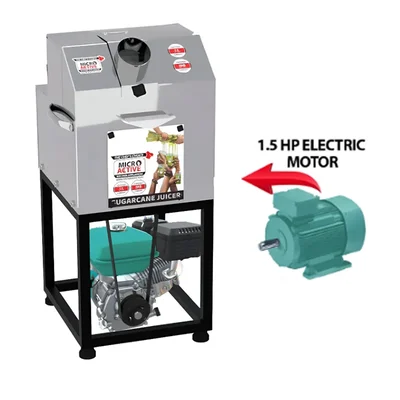 Microactive Sugarcane Juice Machine 1.5 HP Electric Motor and Without Engine