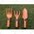 Economy Range Garden Tool Kit (Set Of 3 Pcs) Plastic Hand Cultivator, Hand Trowel and Hand Fork