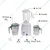 Sujata Supermix Mixer Grinder, 900 Watt, with Free One Medium Jar and One Small Jar