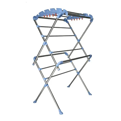 KTG 5 X 3 Feet Heavy Duty Foldable Sumo Cloth Drying Stand With Stainless Steel Body,