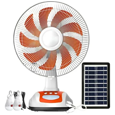 Gramstrong Republic 12 inch Solar Powered Fan with 6v 4500ah Battery For Long Run