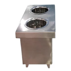 Mira Steel 2 Pot Superior Spoon Sterilizer with Stainless Steel Body