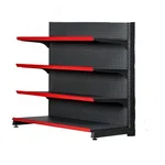 Premium Quality 5 x 3 Feet 4 Shelves Display End Cap Rack ( Colour- Black)