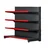 Premium Quality 5 x 3 Feet 4 Shelves Display End Cap Rack ( Colour- Black)