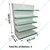 Premium Quality 5 Shelves (6 x 3 Feet) Display Rack With 25 Liter 5 Piece Shopping Basket Combo