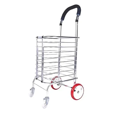 Premium Quality 65 Kg Load Capacity Folded Supermarket Trolley For Grocery & Shopping 
