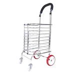 Premium Quality 65 Kg Load Capacity Folded Supermarket Trolley For Grocery & Shopping 