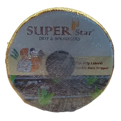 Super Star DLX Flat Emitting Pipe 16mm | 800m Roll with 30cm Hole Spacing, 0.4mm Wall & 4LPM Efficient Water Discharge