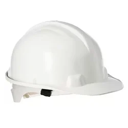 White Nape Safety Helmet Pack of 1, 6, 20 for Industrial Use, Adjustable & Without Ratchet, Lightweight Durable Hard Hat(Pack-1 pc)