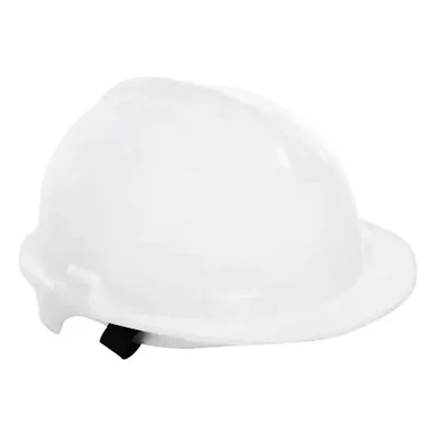 White Nape Safety Helmet Pack of 1, 6, 20 for Industrial Use, Adjustable & Without Ratchet, Lightweight Durable Hard Hat(Pack-1 pc)