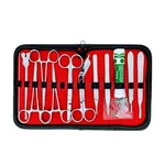 FORGESY 18 Pcs Minor Surgery Set With SS Body for Clinical Procedures and Anatomy Dissection with Premium Carrying Case