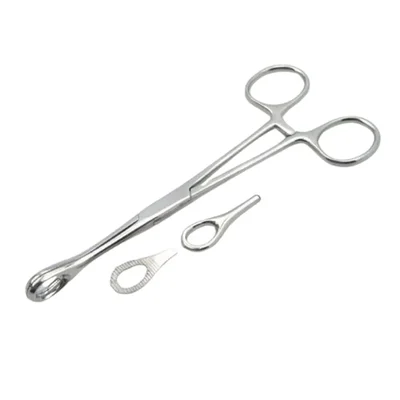 FORGESY 6 inch Sponge Holding Forceps SS Laboratory Clamp for Material Handling and Sterilization Procedures