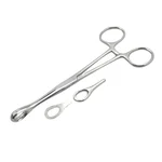 FORGESY 6 inch Sponge Holding Forceps SS Laboratory Clamp for Material Handling and Sterilization Procedures
