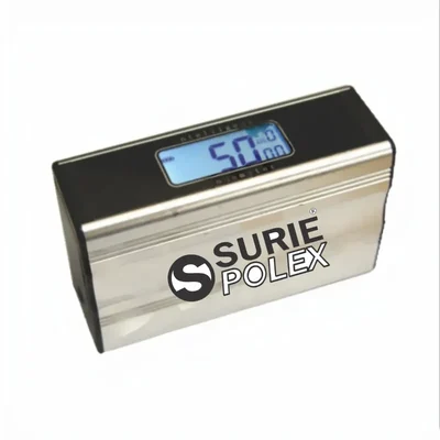 Surie Polex 170X100X45 mm Gloss Meter with Bright LCD Display (60-Degree Gloss Measurement)