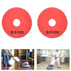 Surie Polex 17 inch Red Floor Buffer Pads For Polishing and Buffing (5100) - Pack of 2
