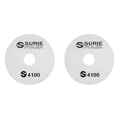 Surie Polex 17 inch White Floor Polishing Pads For Polishing and Buffing (4100) - Pack of 2