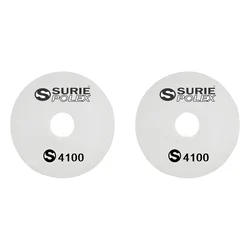 Surie Polex 17 inch White Floor Polishing Pads For Polishing and Buffing (4100) - Pack of 2