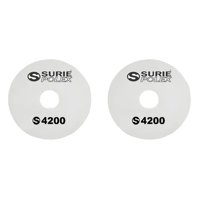 Surie Polex 20 inch White Floor Polishing Pads For Polishing and Buffing (4200) - Pack of 2