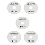 Surie Polex 13 inch White Floor Polishing Pads For Polishing and Buffing (4100) - Pack of 5