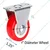 Suwas Trolley 4 Pcs 4” x 1.25” 100Kg. Loading Capacity PU Fixed Castor Wheel, 6 Month Warranty (4x1.25-100-FX-PU)