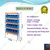 Suwas Trolley 5 Shelves Powder Coated Bin Storage Rack With Bins, Load Capacity-80-100 Kg/Shelf (1 Year Warranty) (SU-SR-003-1)