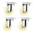 Suwas Trolley 76mm x 32mm 75Kg. Loading Capacity Nylon Swivel Castor Wheel (Pack of 4)