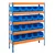 Suwas Trolley 5 Shelves Powder Coated Bin Storage Rack With Bins, Load Capacity-80-100 Kg/Shelf (1 Year Warranty) (SU-SR-006-1)