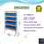 Suwas Trolley 5 Shelves Powder Coated Bin Storage Rack With Bins, Load Capacity-80-100 Kg/Shelf (1 Year Warranty) (SU-SR-006-1)