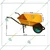Heavy Duty 130 Kg Load Capacity, Yellow Single Wheel Barrow(SWB 1)