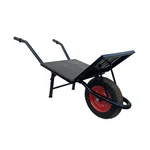 Heavy Duty 150-170 Kg Load Capacity Single Wheel Barrow (Black Color)(SWB -4)