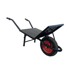 Heavy Duty 150-170 Kg Load Capacity Single Wheel Barrow (Black Color)(SWB -4)