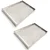 Pack of 2 Stainless Steel Sweet Tray For Display Sweets, Desserts, Confections, Mithai, Cookies, Pastries, etc.(Size-15x15x2.5 inch)