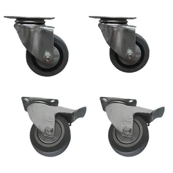 Heavy Duty 3 x 1.25 Inch Swivel & Brake Type Caster Wheel(Pack-AfmBOopHtPvJBYHdGyGjBbybdgrMYvsOX0eb4cjG-GfNf3qs5wCrgGox)