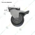 Heavy Duty 3 x 1.25 Inch Swivel & Brake Type Caster Wheel(Pack-4 Pcs)