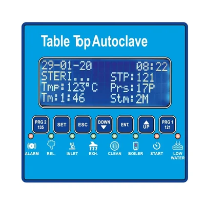 LuxMed Table Top Autoclave Controller LCD Display Menu Control Automatic Operation B Process N Process