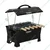 Wellberg Premium Quality 2-in-1 Electric and Charcoal 13 Inch Portable Barbeque Grill with 6 Skewers