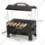 Wellberg Premium Quality 2-in-1 Electric and Charcoal 13 Inch Portable Barbeque Grill with 6 Skewers